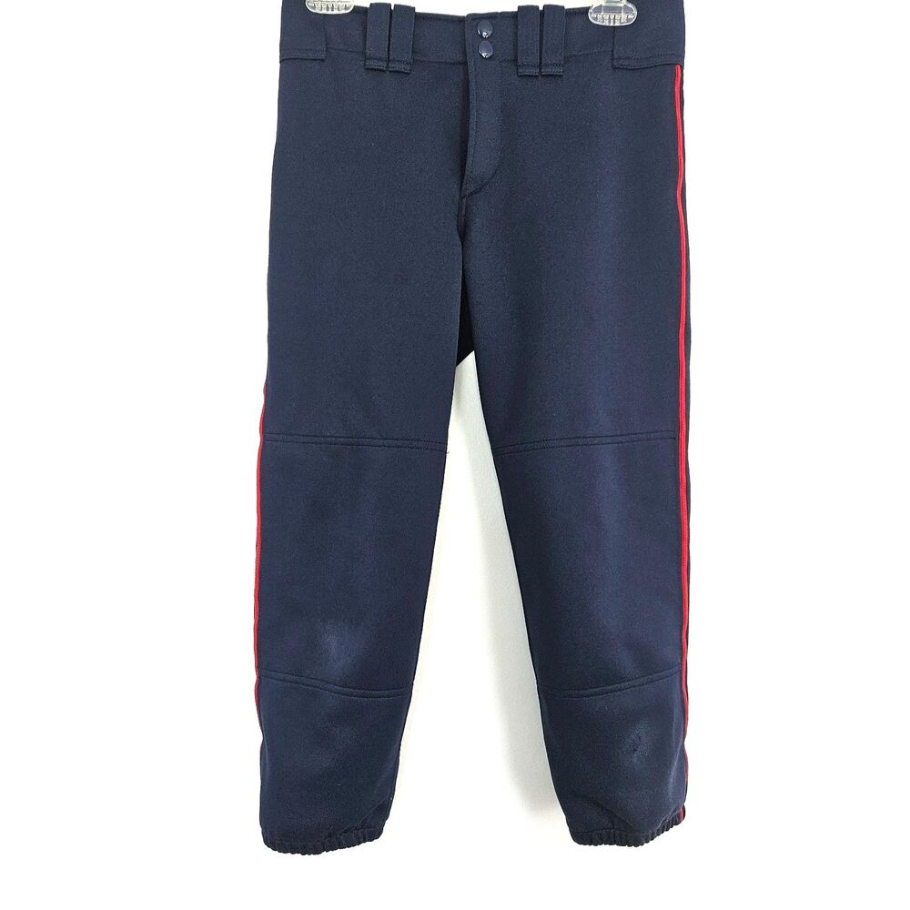 Mizuno Navy with Red Pinstripe Womens Small Softball Pants Knickers